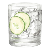 glass of tonic with cucumbers