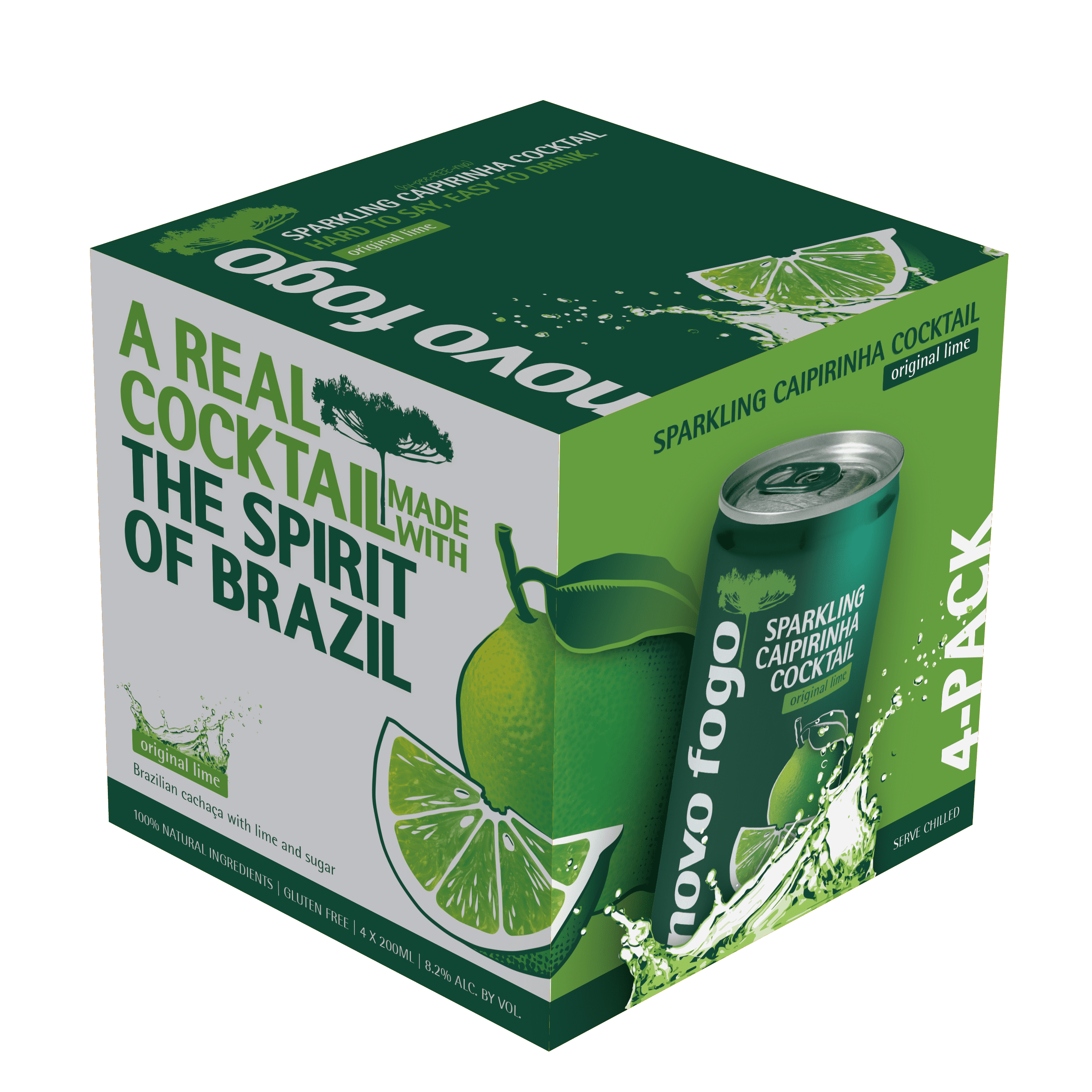 Lime Sparkling Caipirinha 4-Pack