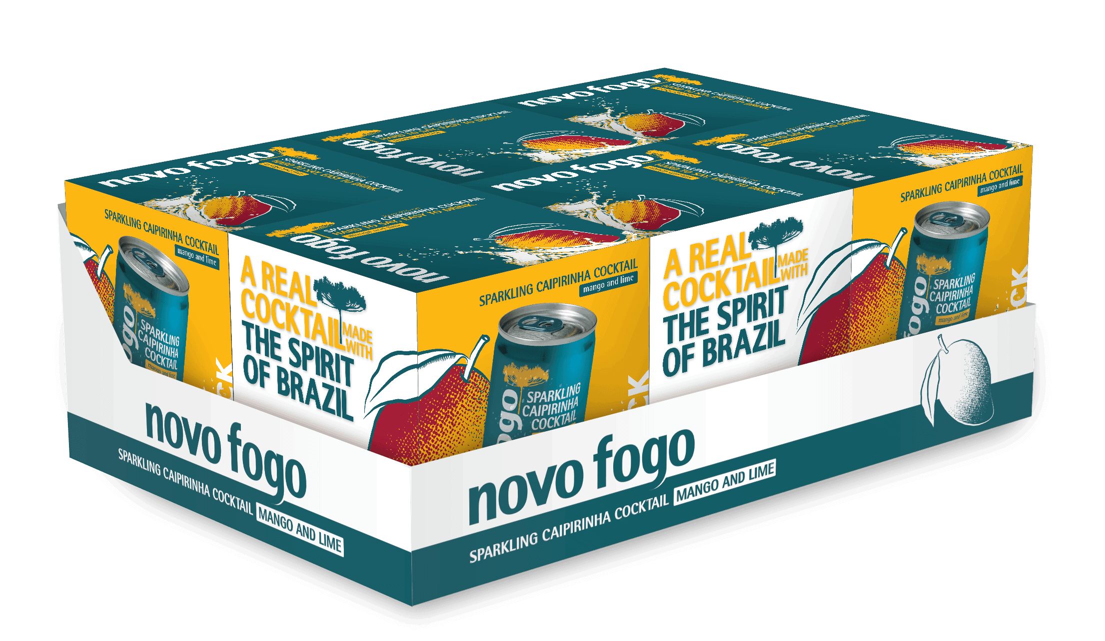 Novo Fogo Mango Sparkling Caipirinha 24-Pack Case