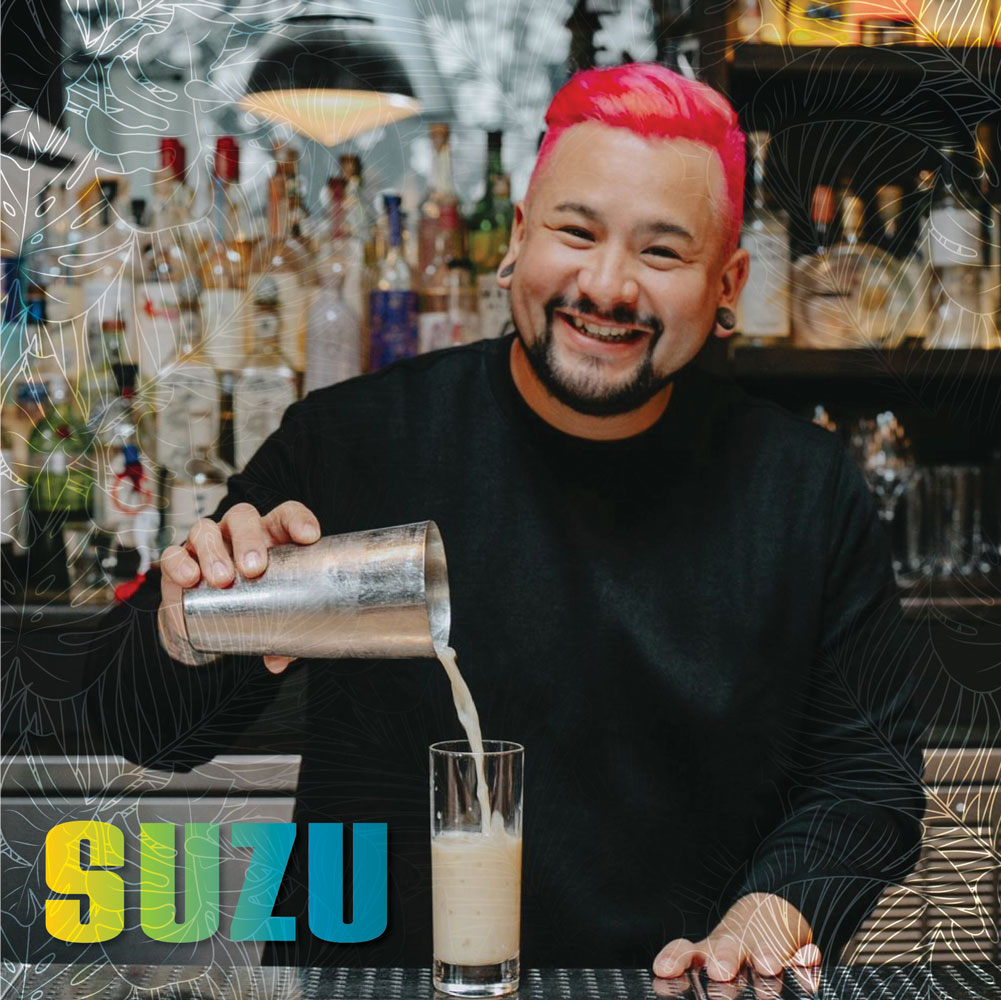 suzu pouring a drink